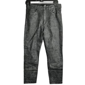 Rag & Bone Black Snake Print High Rose Jeans Size 28